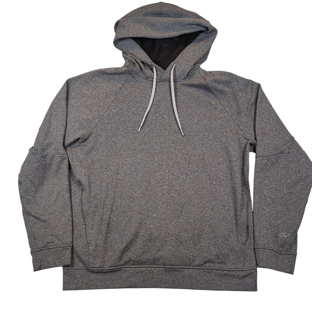 Lululemon City Sweat Pullover Hoodie Mens L Gray Thermo Tech Fleece Activewear‎